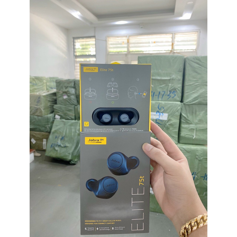 Tai nghe bluetooth không dây Jabra Elite 75T, tai nghe không dây TWS hàng cao cấp