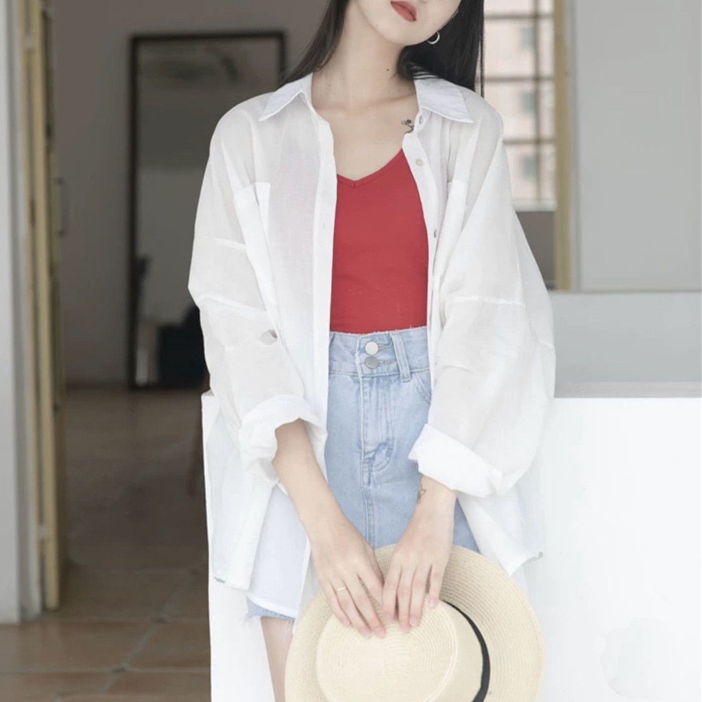 Áo Sơmi DàI Tay MàU TíM Đơn GiảN Cho Nữ áo sơ mi  JL-CX-02