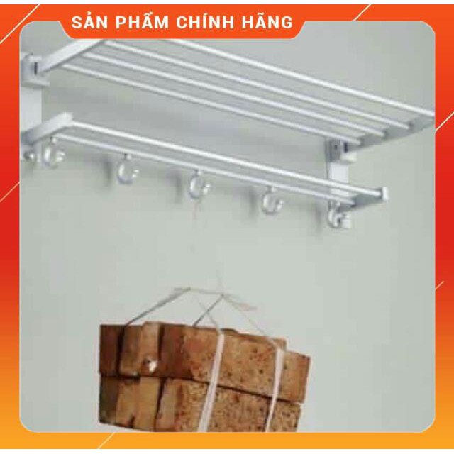 [HÀNG SIÊU TỐT] Giá treo khăn nhà tắm 2 tầng nhôm