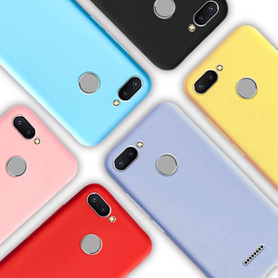 Ốp điện thoại TPU và silicon mềm chống rơi màu trơn cho Xiaomi Redmi 6 6a Xiaomi Redmi 6 Redmi 6 A A6 Redmi6A