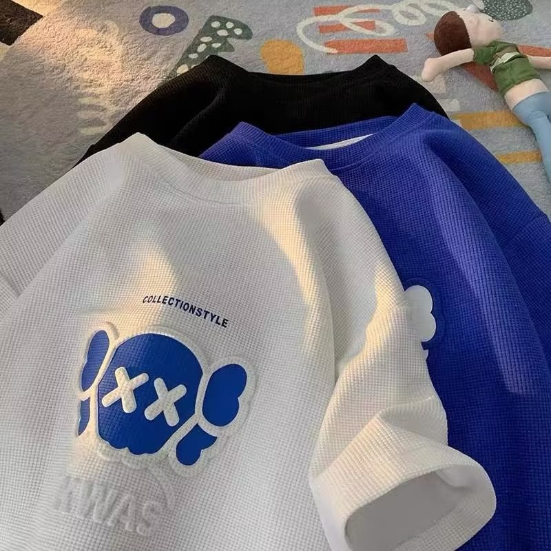 Áo Thun Tay Ngắn Dáng Rộng Thời Trang Mùa Hè Phong Cách Hàn Quốc Mới Cho Nam