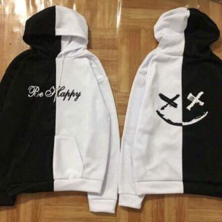Áo hoodie dài tay phối màu