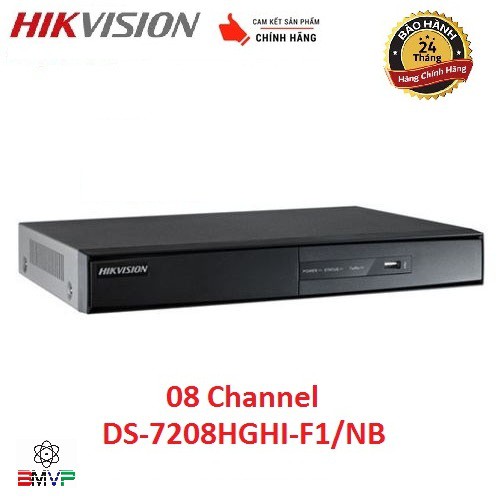 Đầu ghi hình 8 kênh Turbo HD 3.0 Hikvision DS-7208HGHI-F1/NB  - Hàng chính hãng
