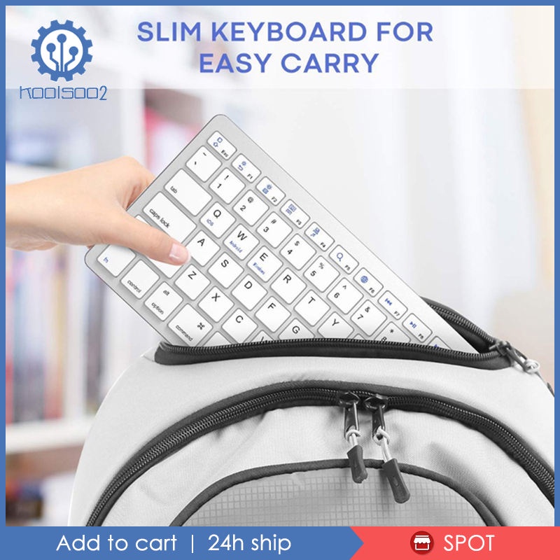 ✨Hàng sẵn sàng✨Mini Korean 78 Keys Wireless Bluetooth Keyboard for Tablet PC Lightweight