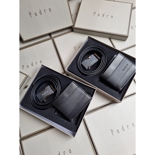 Set nịt #pedro thắt lưng kèm ví có túi giấy