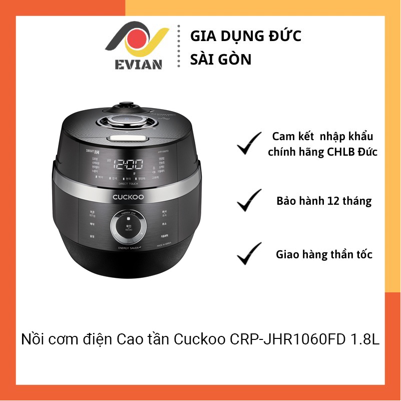 Nồi cơm điện Cao tần Cuckoo CRP-JHR1060FD 1.8l