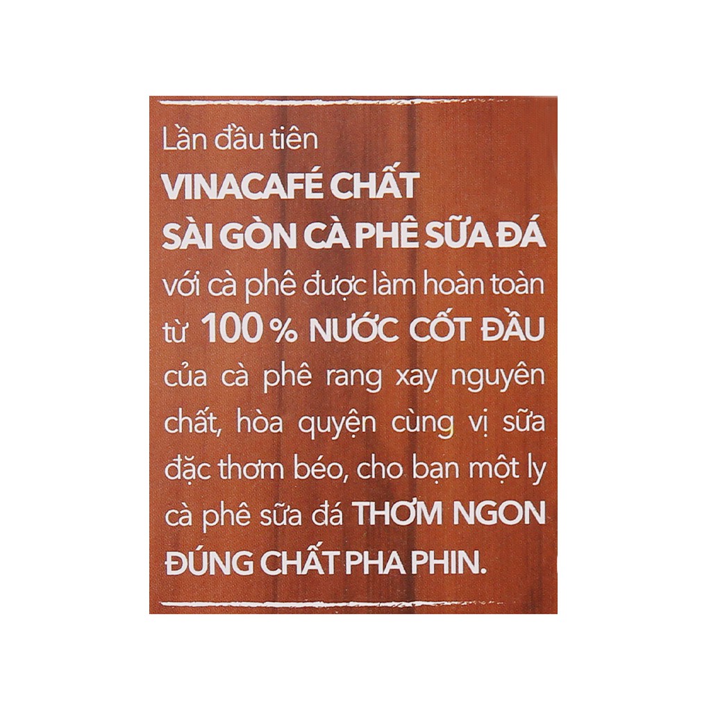 Cà phê sữa đá VinaCafé Chất Sài Gòn 290g (10 gói x 29g)
