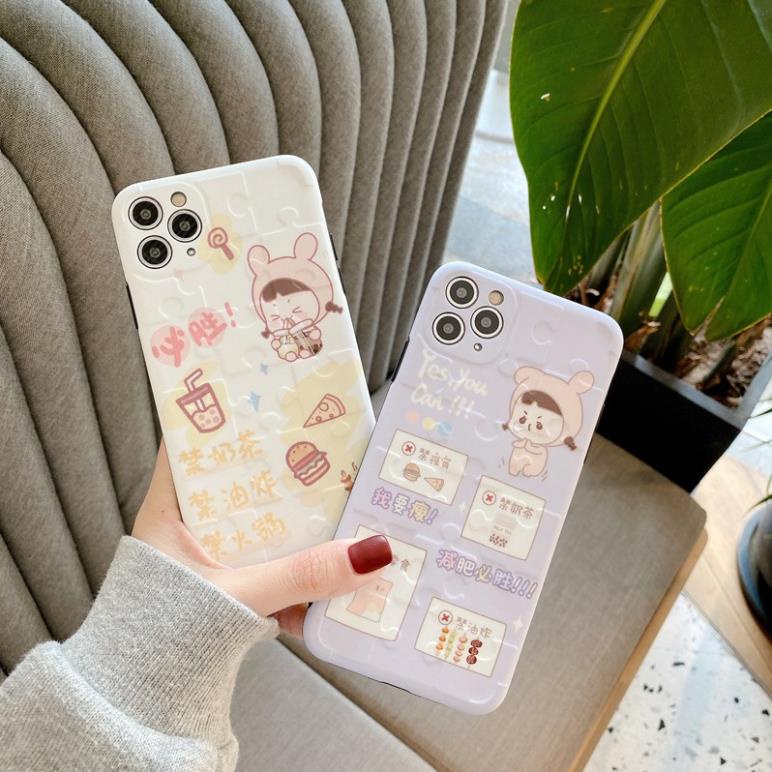 Ốp lưng Iphone IMD Suppe in hình lego Cô gái trà sữa Iphone 7plus/8plus/x/xs/xsmax/11/11pro/11promax Dino Case