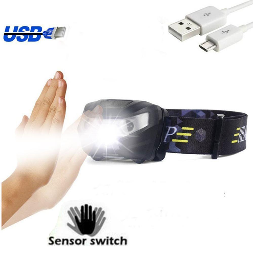 Đèn Đeo Trán Sạc Cổng USB Dùng Cắm Trại Ngoài Trời