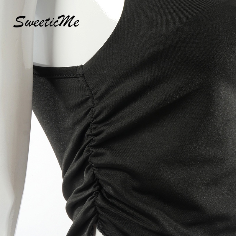 Áo Không Tay Xếp Ly Gợi Cảm Sweeticme
