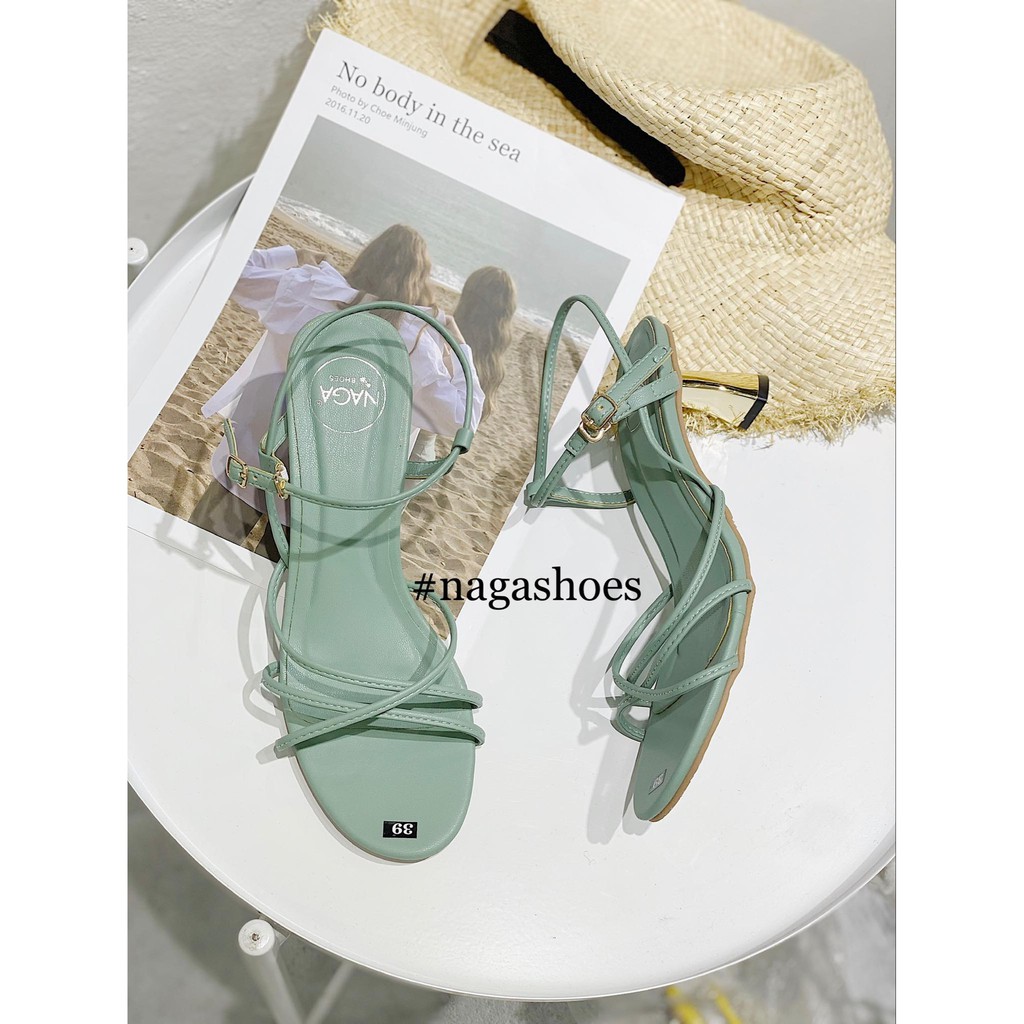 𝐑Ẻ🌺 ! TẾT Free <3 GIÀY CAO GÓT NAGASHOES QUAI CHÉO DÁNG MẢNH 5P NAC163 > . new ‼️ . new ! <3 🇻🇳 2020 : : . ! .