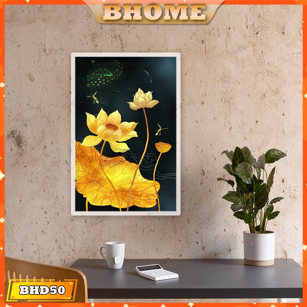 Tranh Treo Tường Hoa Sen Thuần Khiết