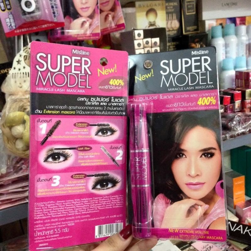 MASCARA 2 ĐẦU SIÊU DÀY MI MISTINE SUPER MODEL THÁI