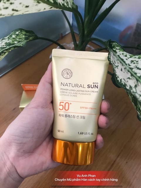 Kem Chống Nắng Đa Chức Năng NATURAL SUN ECO POWER LONG-LASTING SUN CREAM SPF50+ PA+++