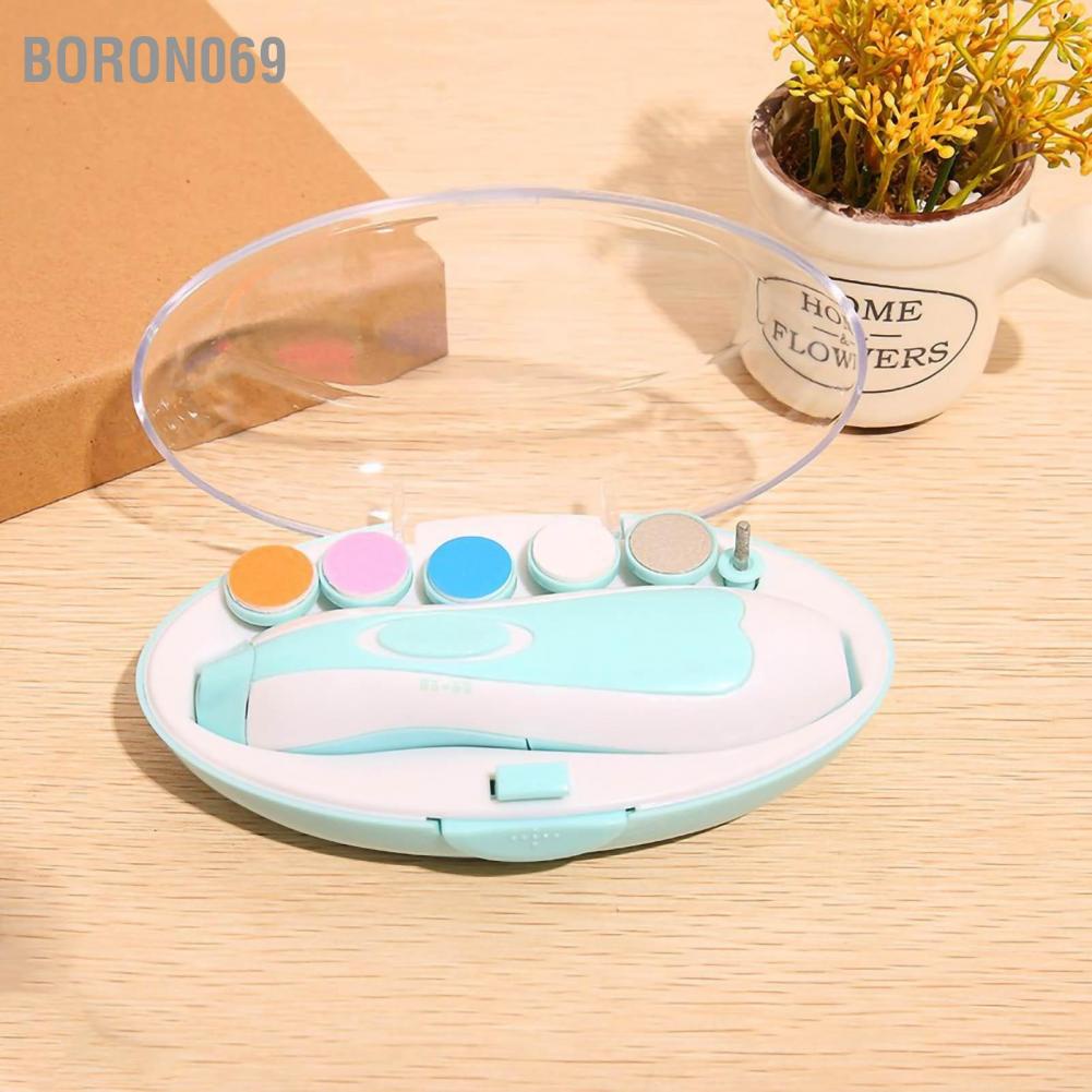Dũa móng tay LED cho bé Bộ cắt bằng điện làm Chăm sóc tỉa trẻ mới biết đi Trẻ em sơ sinh Boron069