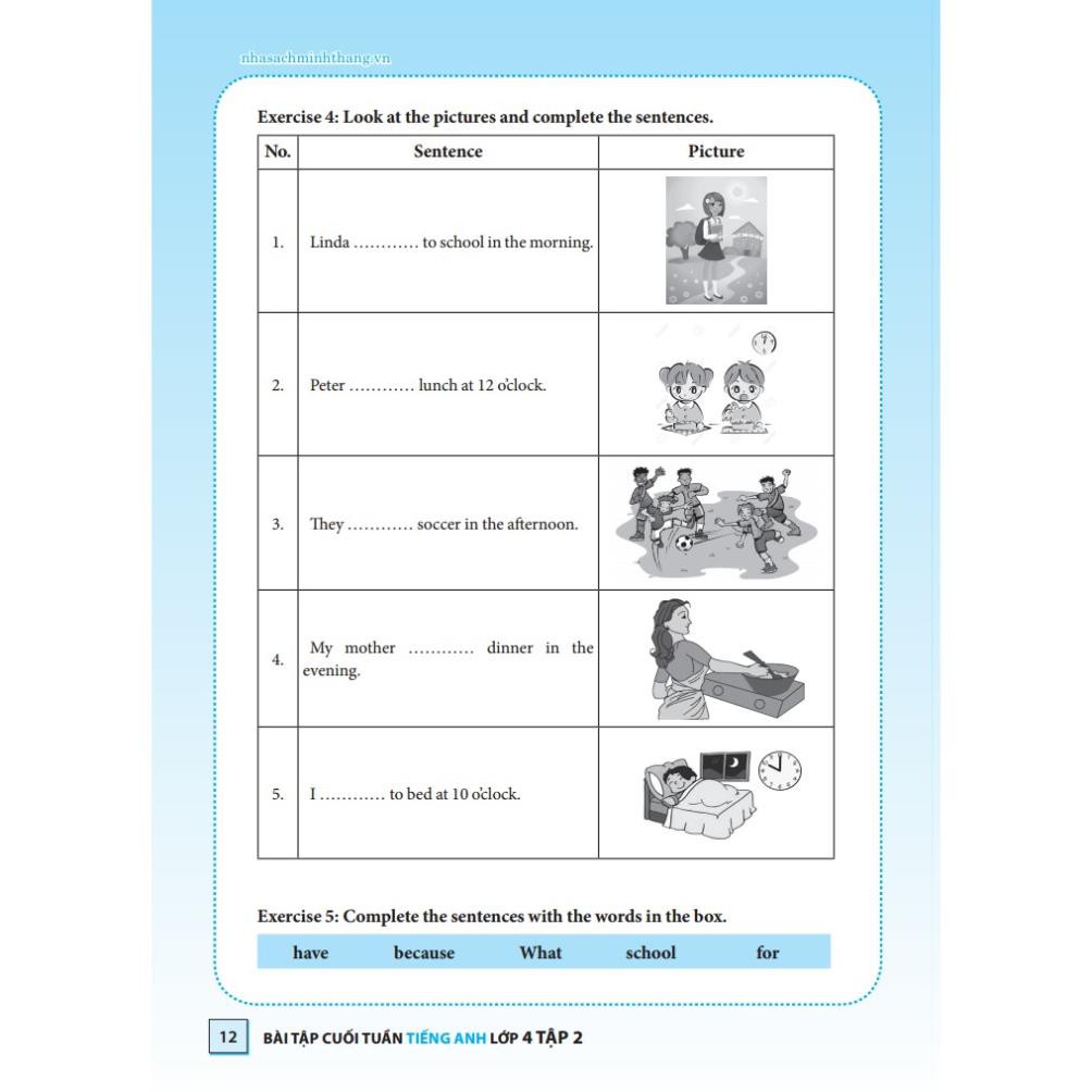 Sách - Bài tập cuối tuần tiếng Anh lớp 4 tập 2 - Có đáp án