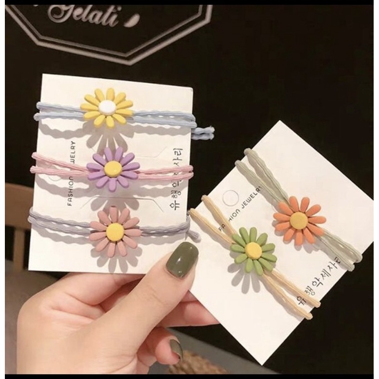Quà tặng dây buộc tóc hoa cúc xinh xắn, dễ thương