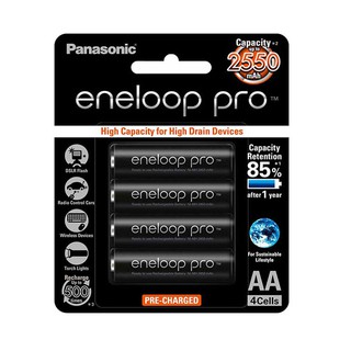 Pin panasonic eneloop sạc aa 2550mah vỉ 4 viên,