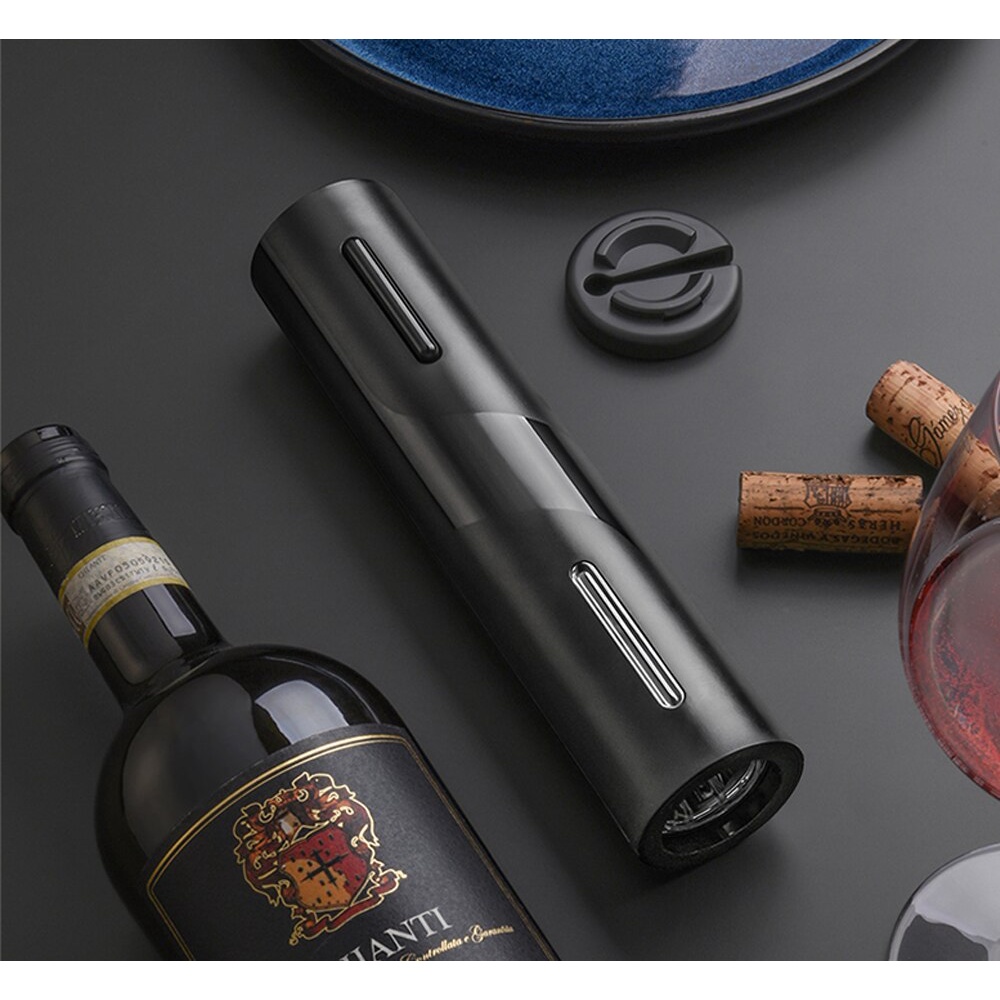 Uareliffe Electric Wine Bottle Opener With Foil Cutter Automatic Wine Corkscrew Household Barware