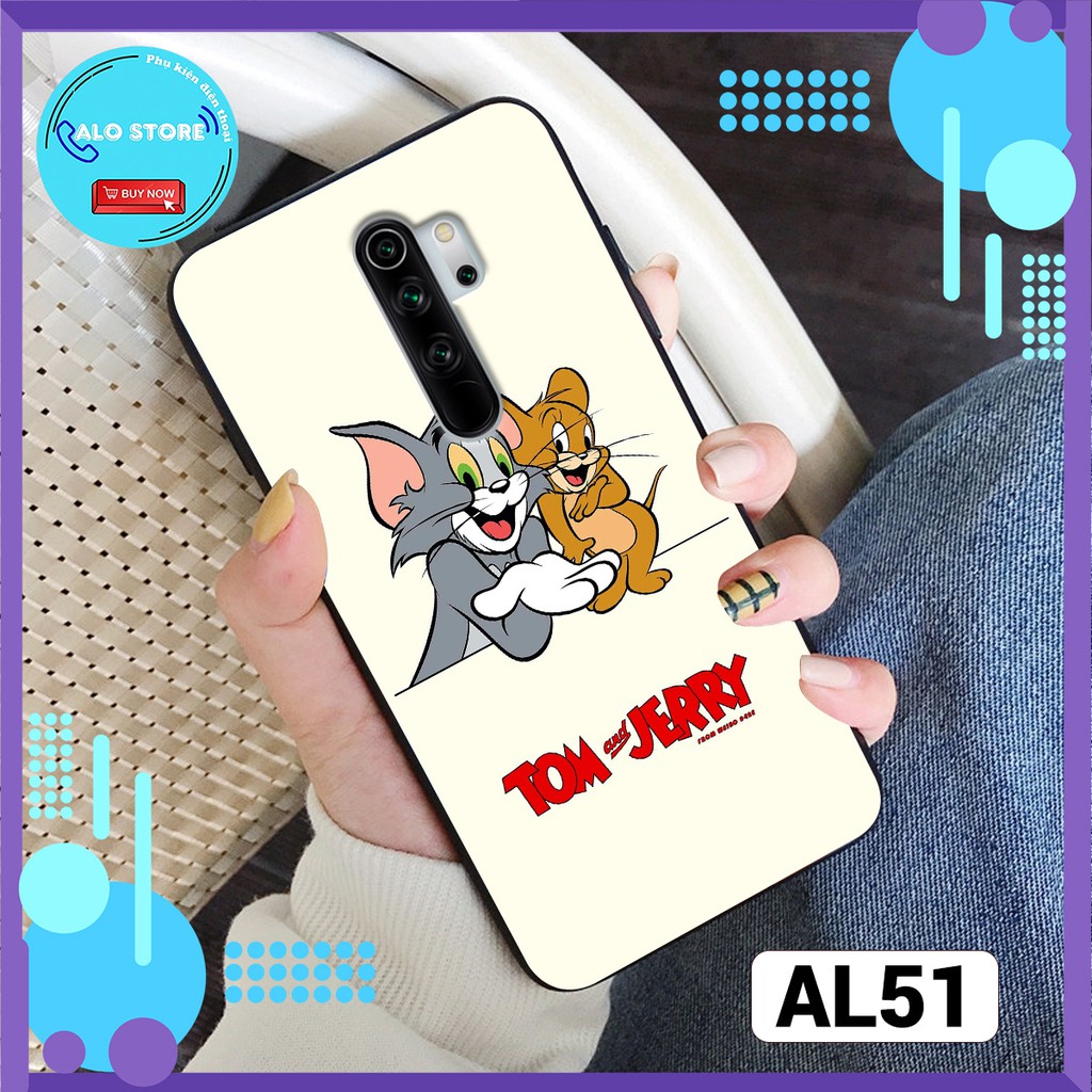 Ốp lưng xiaomi in hình bò sữa,roro jump,tom and jerry đáng yêu ,ốp lưng xiaomi redmi note8/8 pro/redmi8/redmi9