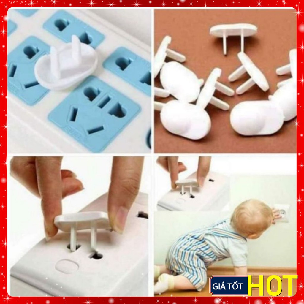 Bịt ổ điện an toàn cho bé và gia đình sét 10 cái