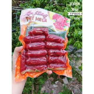 LẠP XƯỞNG HEO TIÊU ĐEN BỌC 500GR