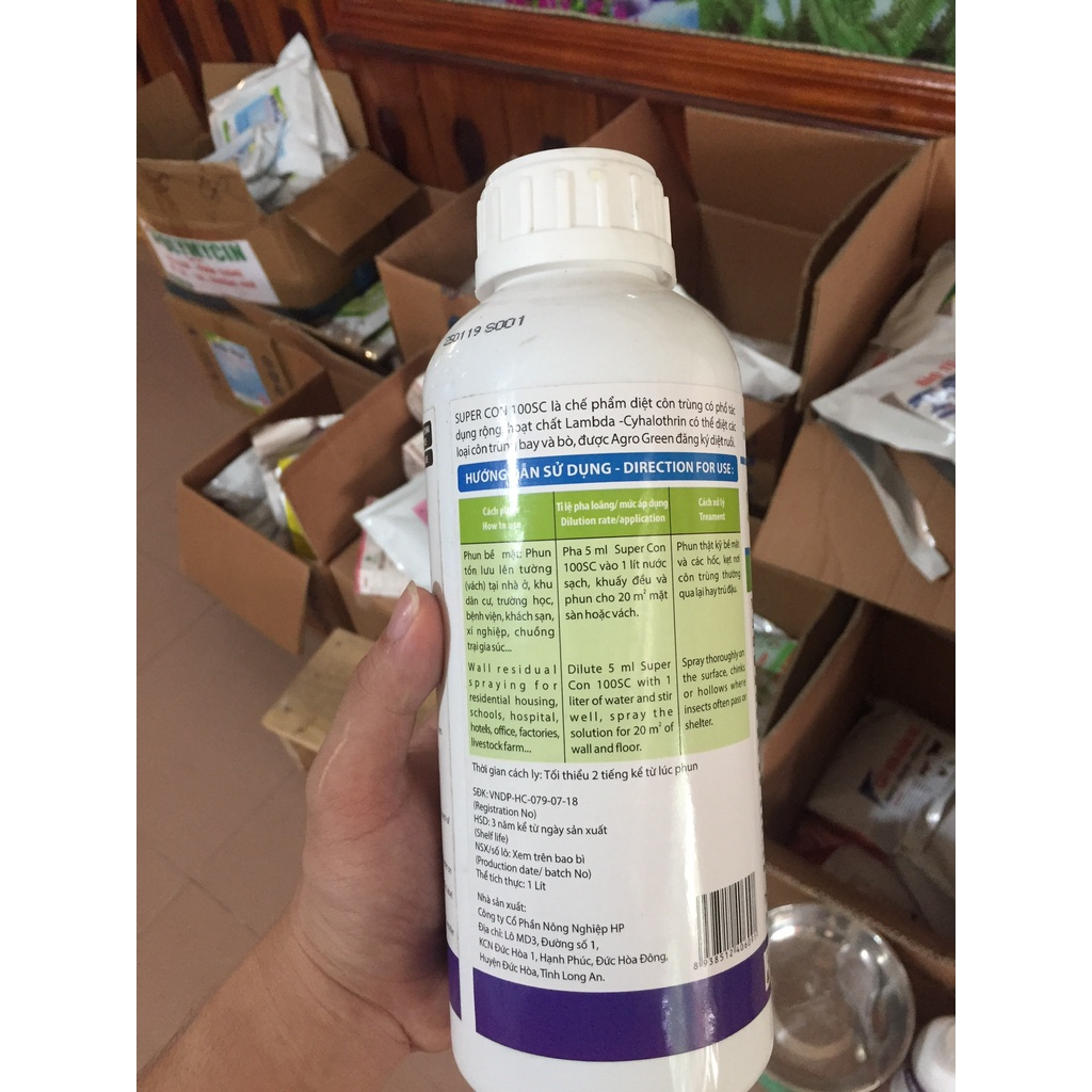 1 Lit Super Con 100SC [DIỆT MUỖI, RUỒI, KIẾN, GIÁN]