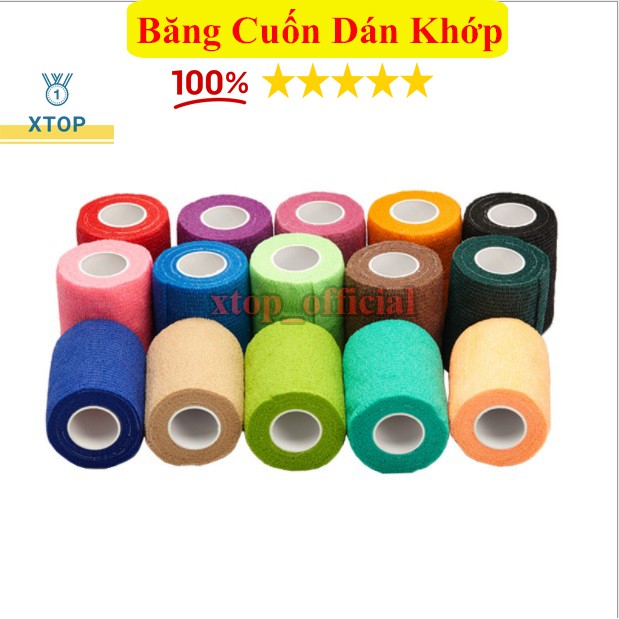 Băng Cuốn Khớp Chống Chấn Thương, Vải Tự Dính, Phụ Kiện y tế thể thao - Khổ 5cm, 7,5cm D01