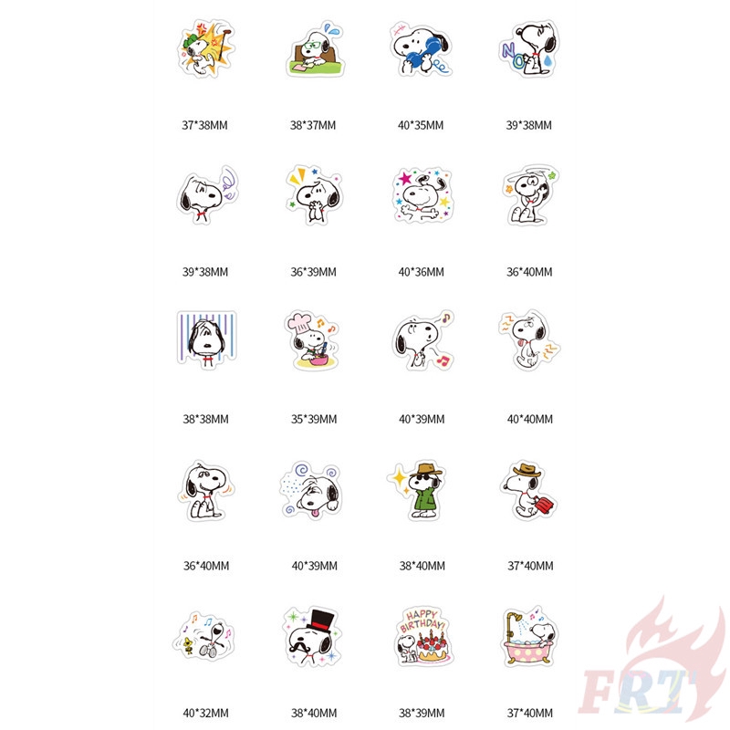 ❉ Snoopy - Series 01 PEANUTS Cartoon Stickers ❉ 40Pcs/Set DIY Decals Stickers for Diary Laptop Scrapbooks Skateboard