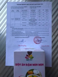 Bộ 2 hộp ngũ cốc minmin 500g + Bột ăn dặm cho bé 500g
