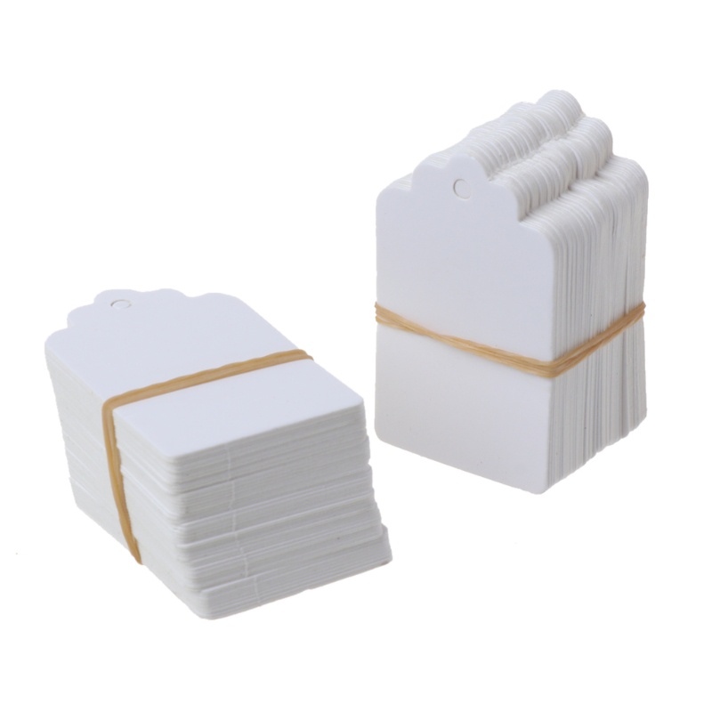 Set 100 Tấm Thẻ Trưng Bày Trang Sức In Chữ Thank You Độc Đáo