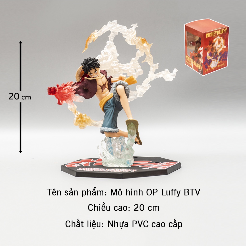 Mô hình One Piece nhân vật Luffy phiên bản Battle Ver đồ chơi mô hình nhân vật One Piece để bàn trang trí Haki Shop