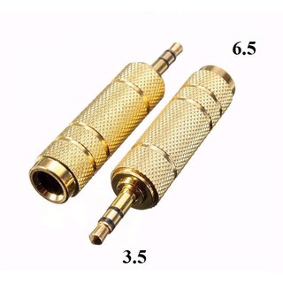 Compo 2 cái đầu chuyển từ jack 6.5 Li sang lỗ 3.5 Li