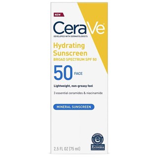 [DATE 12/2022] Kem Chống Nắng CeraVe Hydrating Mineral Face Sunscreen Broad Spectrum SPF50 75ml