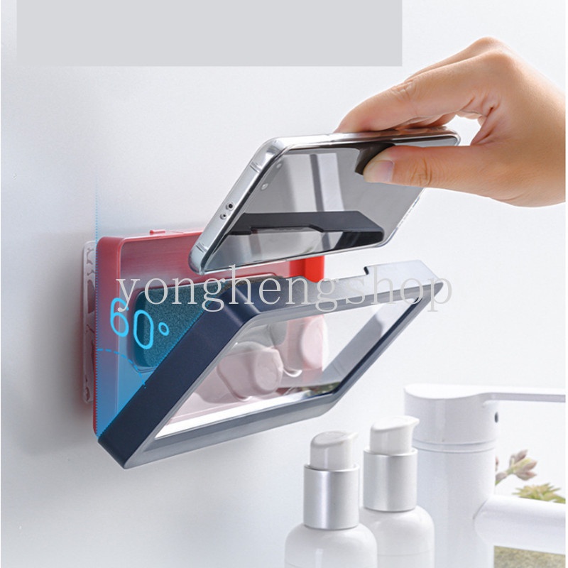 Hộp Đựng Điện Thoại Dán Tường Chống Nước Có Móc Cho Nhà Tắm