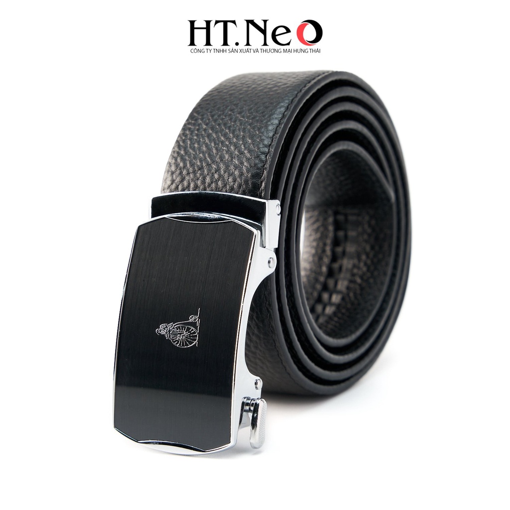 Dây lưng nam da HT.NEO da thật nguyên miếng siêu dẻo dai, thiết kế lịch thiệp nam tính DL06