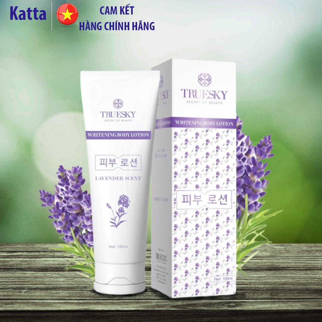 Kem dưỡng trắng da toàn thân hương nước hoa Lavender - Whitening Body Lotion 100ml - Katta_TS_003_100ML