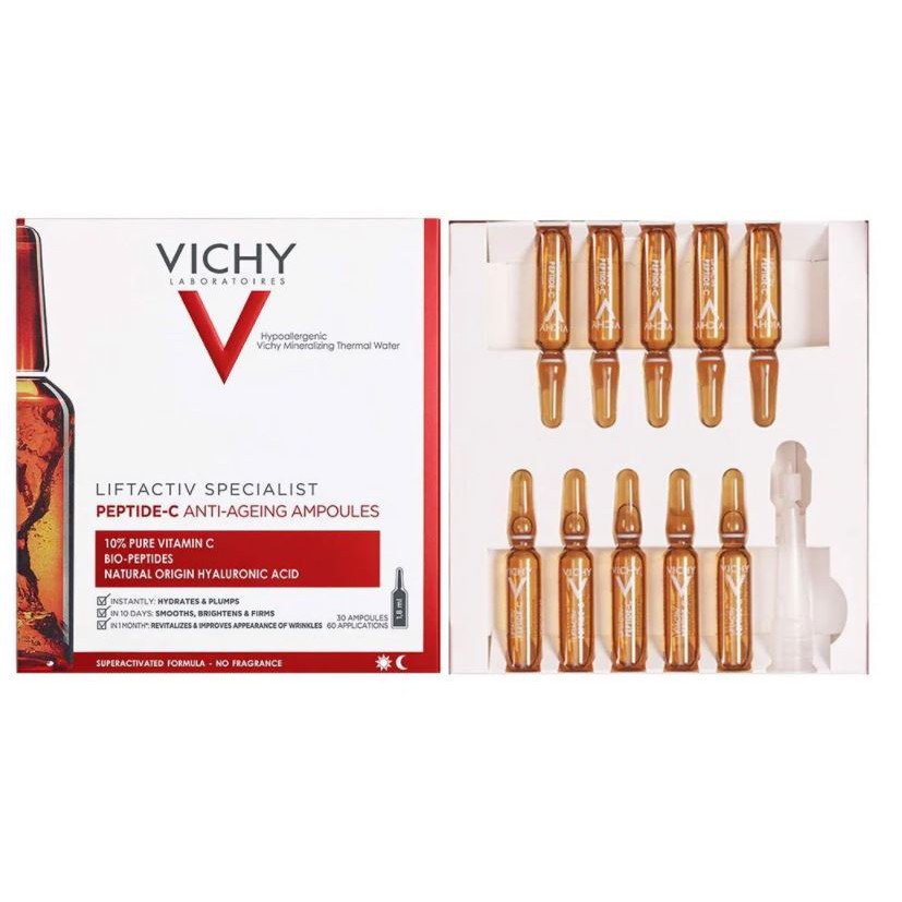 Bộ Dưỡng Chất Peptide C Cô Đặc Vichy Liftactiv Và Dưỡng Chất Khoáng Vichy Mineral 89 Serum