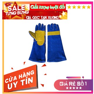 Găng tay da hàn Pháp chống cháy, chịu nhiệt 1 lớp và 2 lớp