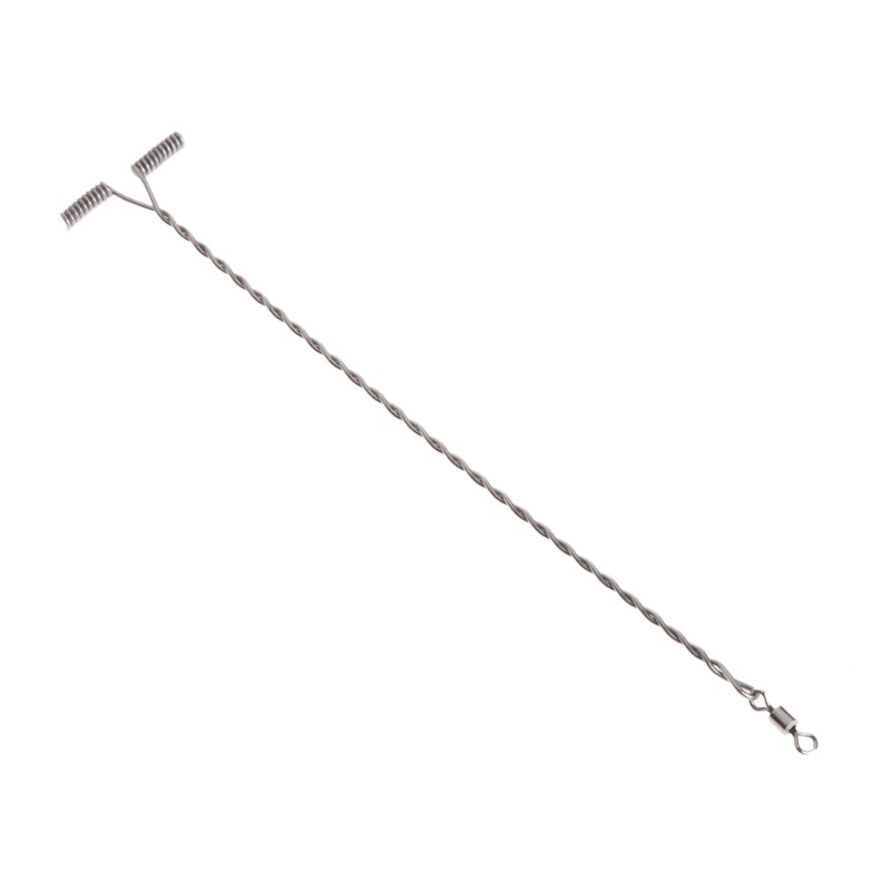 Set 10 dây móc câu cá hình chữ T bằng thép không gỉ 9/12/15cm