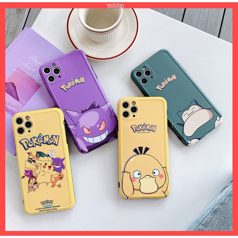 Ốp điện thoại nhựa mềm hình Pikachu Pokemon cho iPhone11 PRO MAX 6/6s 7/8plus SE2 X/XS XR XSMAX