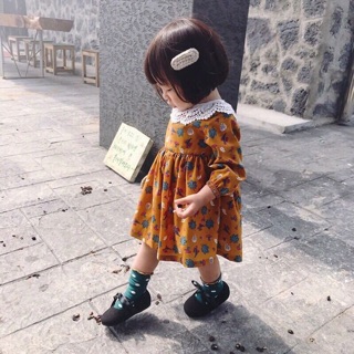 Váy hoa lá babydoll
