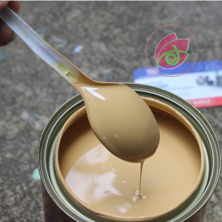 Sơn dầu bóng cafe sữa, kem đậm HOMECOTE 800ml (Tập Đoàn TOA - Thái Lan) Sử dụng cho gỗ, tôn, sắt thép