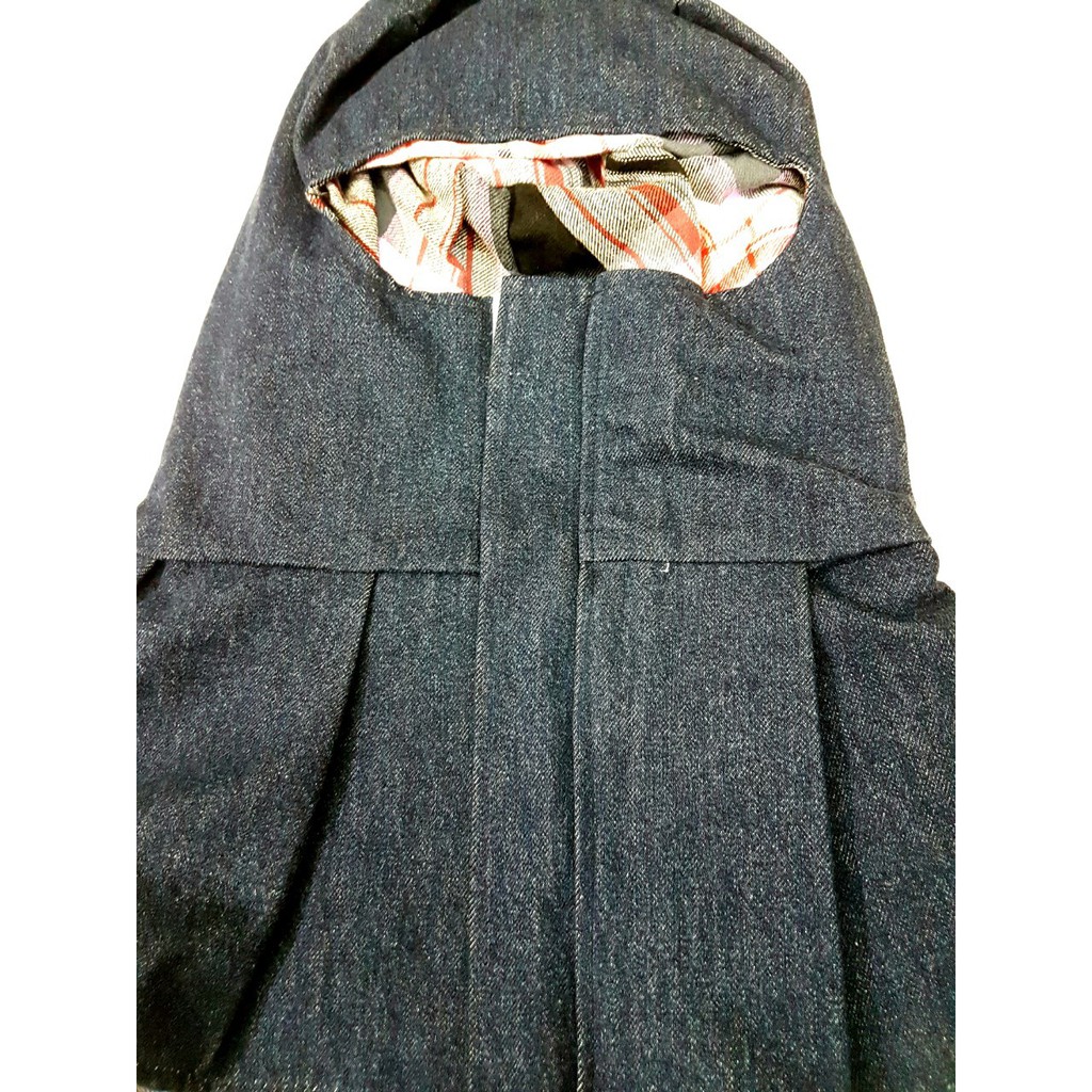 Mũ vải trùm đầu vải Jean - loại dày 2 lớp