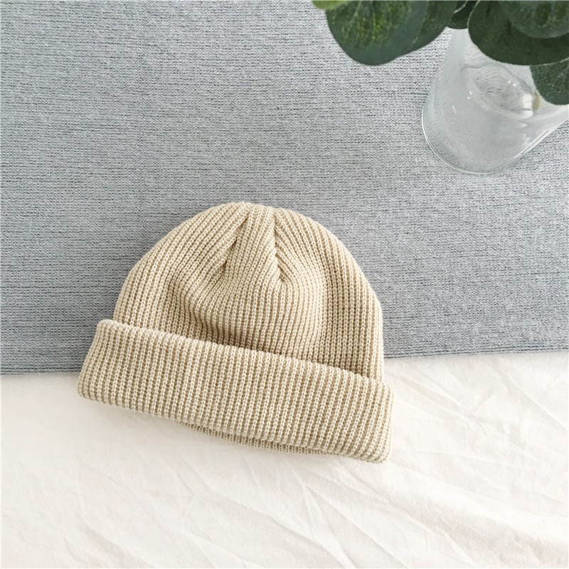 Nón len thời trang phối màu trơn đơn giản phong cách unisex