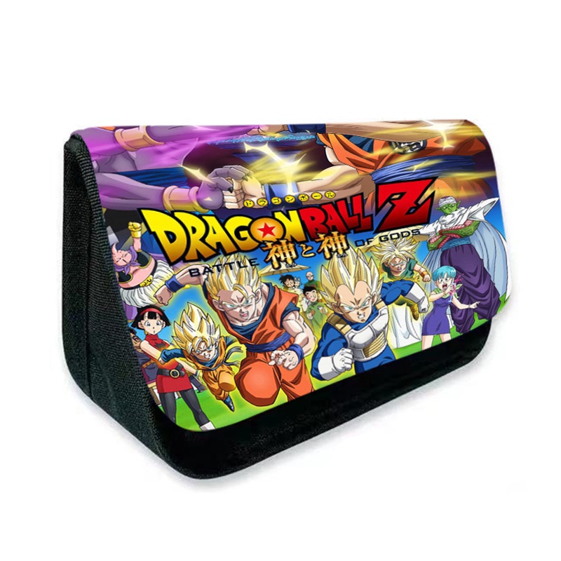 Hộp Đựng Bút Hai Ngăn Đa Năng In Hoạt Hình Dragon Ball Goku Dễ Thương Cho Học Sinh