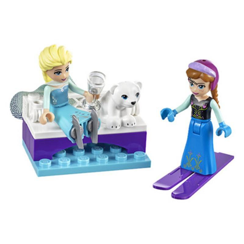 [ LEGO XẾP HÌNH BÉ GÁI ] ⚡GIÁ RẺ GIẬT MÌNH ⚡ Đồ chơi Lego Công viên băng tuyết của Anna và Aisha gồm 100 pcs
