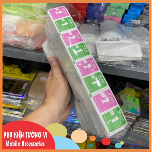 Bịch giấy lau kính cường lực (Gồm 500 bộ (1 bộ gồm 2 miếng)