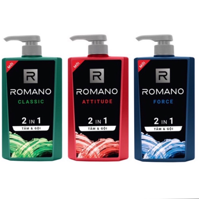 ROMANO Tắm- Gội 2in1 650g
