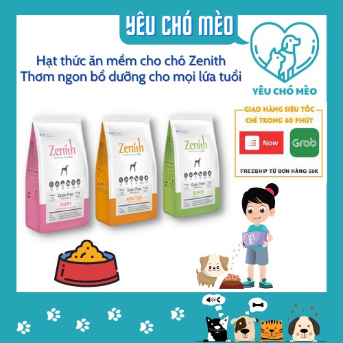Thức ăn cho chó - Thức ăn hạt mềm Zenith (Đủ mọi lứa tuổi và giống chó) - Rất thơm ngon và bổ dưỡng